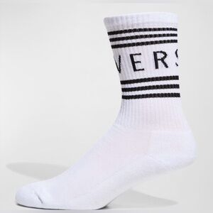 Versace Athletic Band Logo Crew Socks